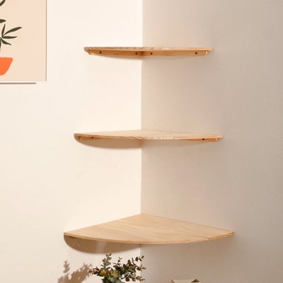 Etagere angle murale | Design Rustic