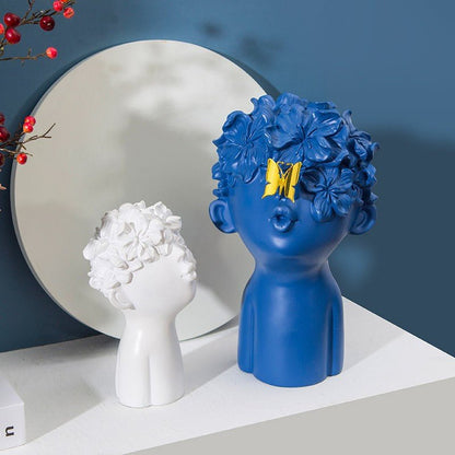 statut bleu et blanc